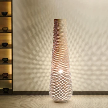 Põranda Lambid Jaapani Stiilis Bambusest Laterna Suure LED Valgus Kodu Kaunistamiseks Diivan Uuringu Valgustus Lampara De Pirukas Lamp Magamistuba